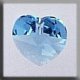 13038 Crystal Treasures-Small Heart 10.3/10mm Aquamarine (Qty. 1) MAIN